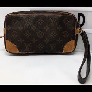 Louis Vuitton marly dragonne pm monogram clutch